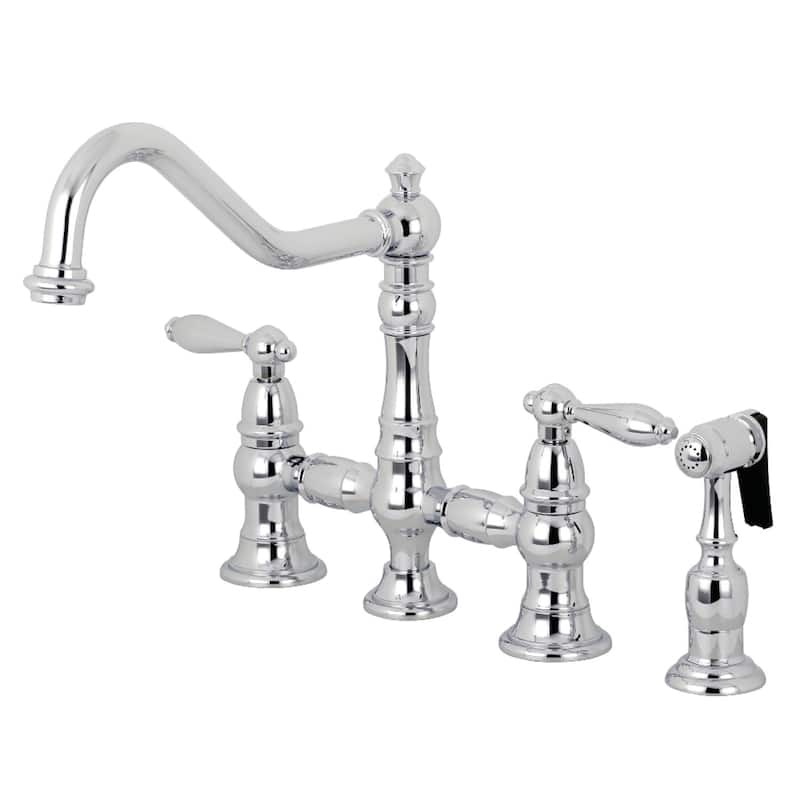 Kingston Brass Restoration Kitchen Faucet with Side Sprayer