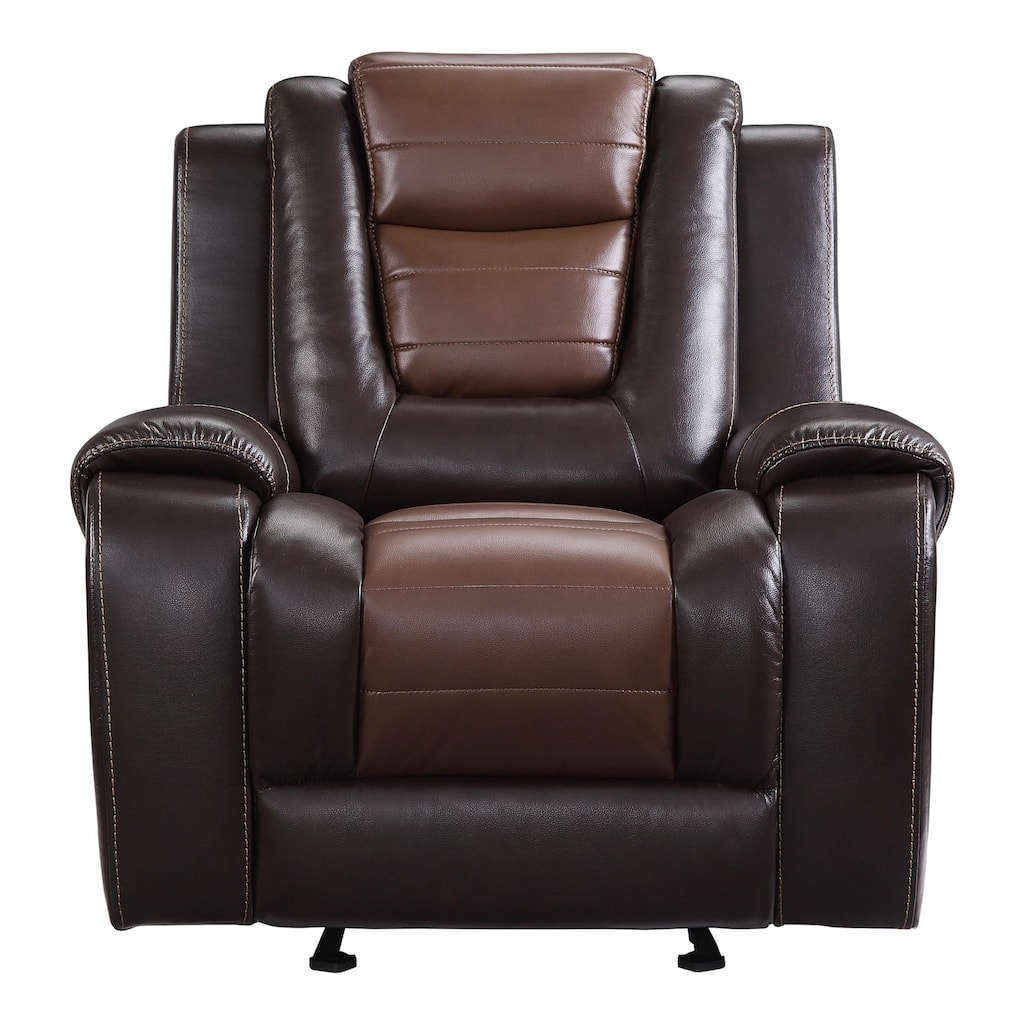 Faux Leather Manual Recliner for Living Room