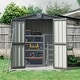 Metal Garden Storage Shed for Bike Trash Can Tool Mowers Pool Toys ...