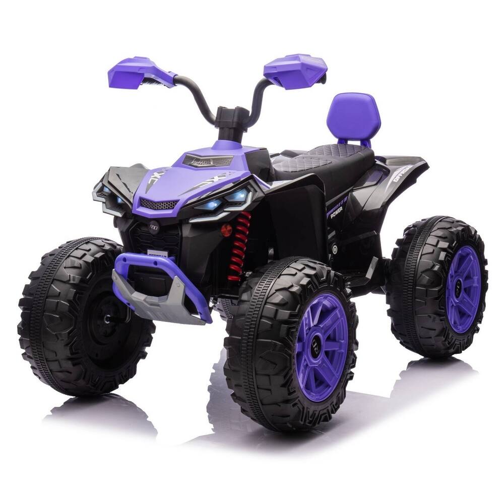 24V 2 Seat Ride on Toys Kids ATV 4 Wheel Quad Bike for Kids Best Gift