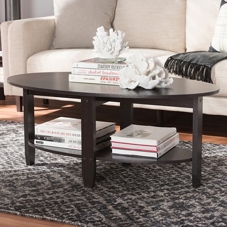 Urban Designs Alyson Wooden Coffee Table in Wenge Brown Finish - wood ...
