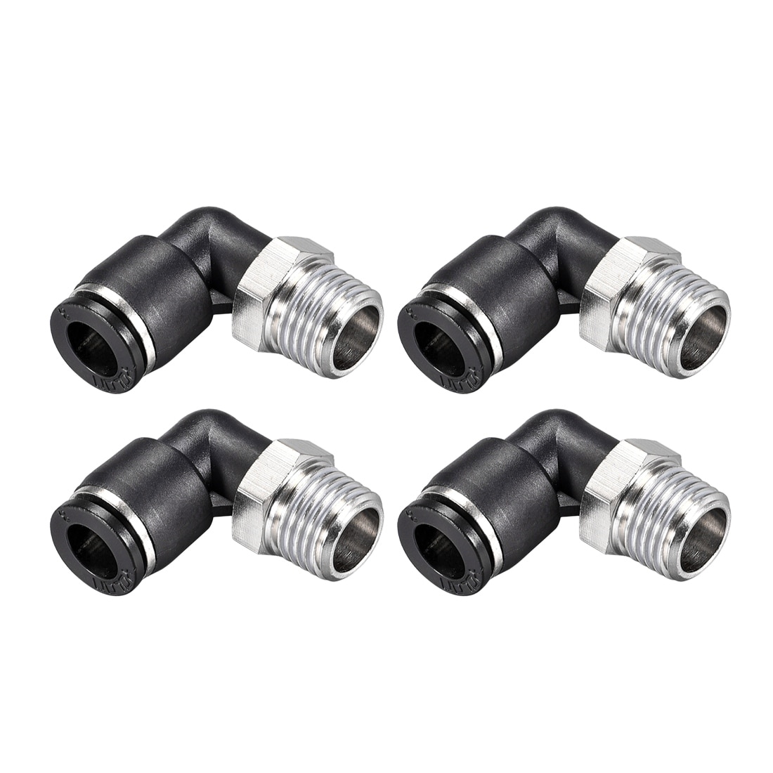 uxcell Push to Connect Tube Fittings 8mm Tube OD x 1//4 PT Female Straight Pneumatic Connecter Pipe Fitting Silver Tone