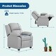 preview thumbnail 3 of 10, Costway Kids Sofa Deluxe Padded Armchair Recliner Headrest w/ Storage