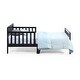 preview thumbnail 4 of 4, Solid Wood Toddler Bed Black suitable for kids'bedroom