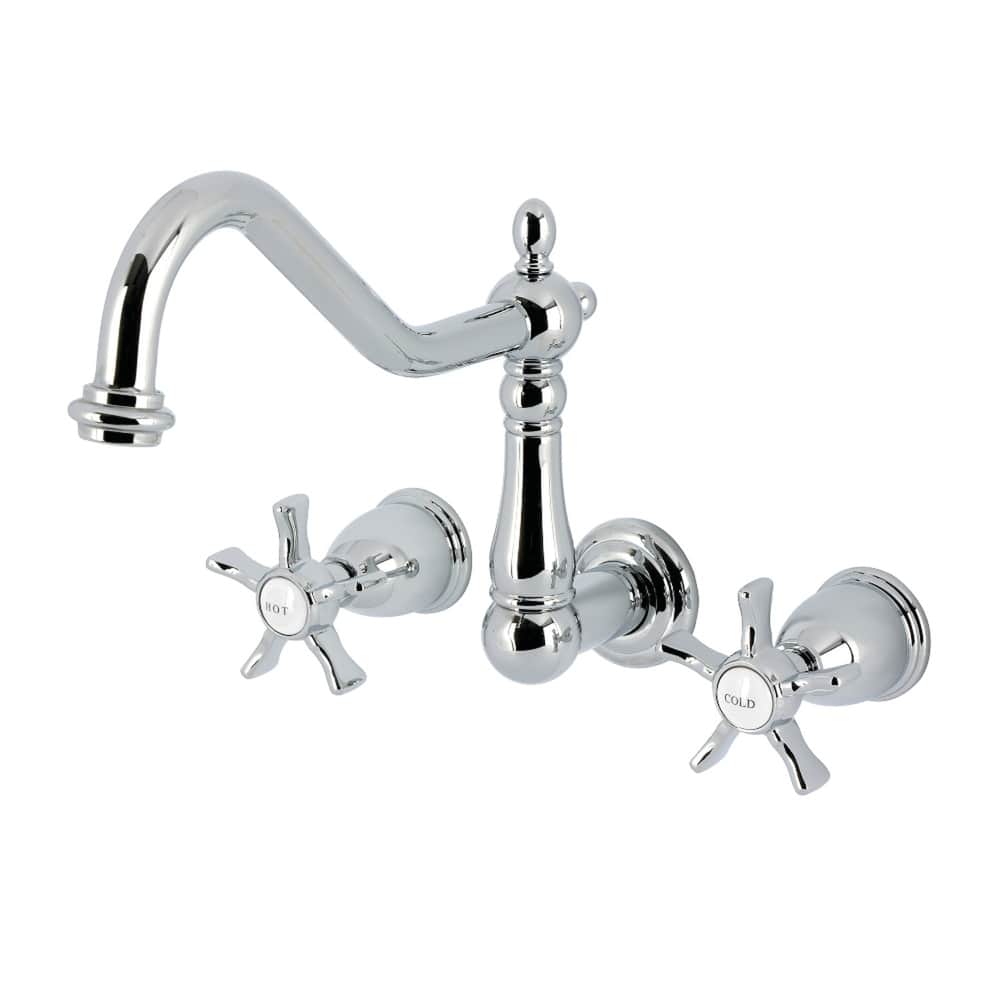 Kingston Brass Hamilton Two-Handle Wall Mount Roman Tub Faucet