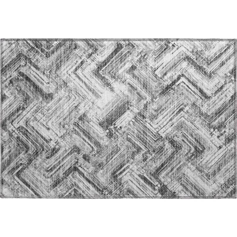 Premium Washable Super Soft Blurred Chevron Mayfield Rug