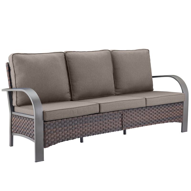 Outdoor Patio 3 Seater Sofa Furniture Couch Sofa