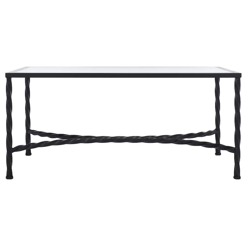 SAFAVIEH Couture Matilda Gold Leaf Glass Coffee Table