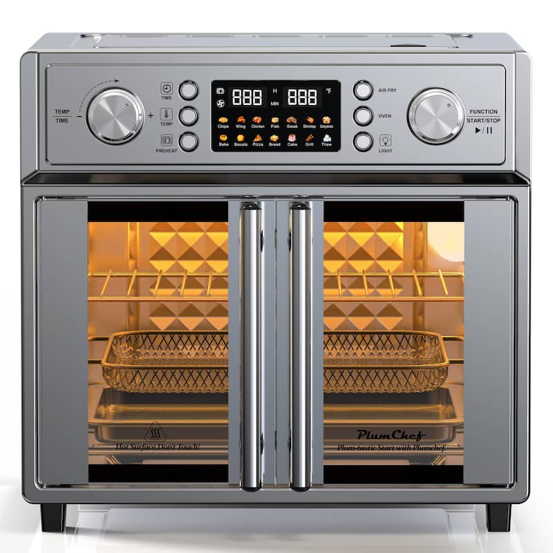 Anmytek 26QT Large Capacity French Double-Door Air Fryer Convection Toaster Oven - 1700W 7-in-1 14 Presets