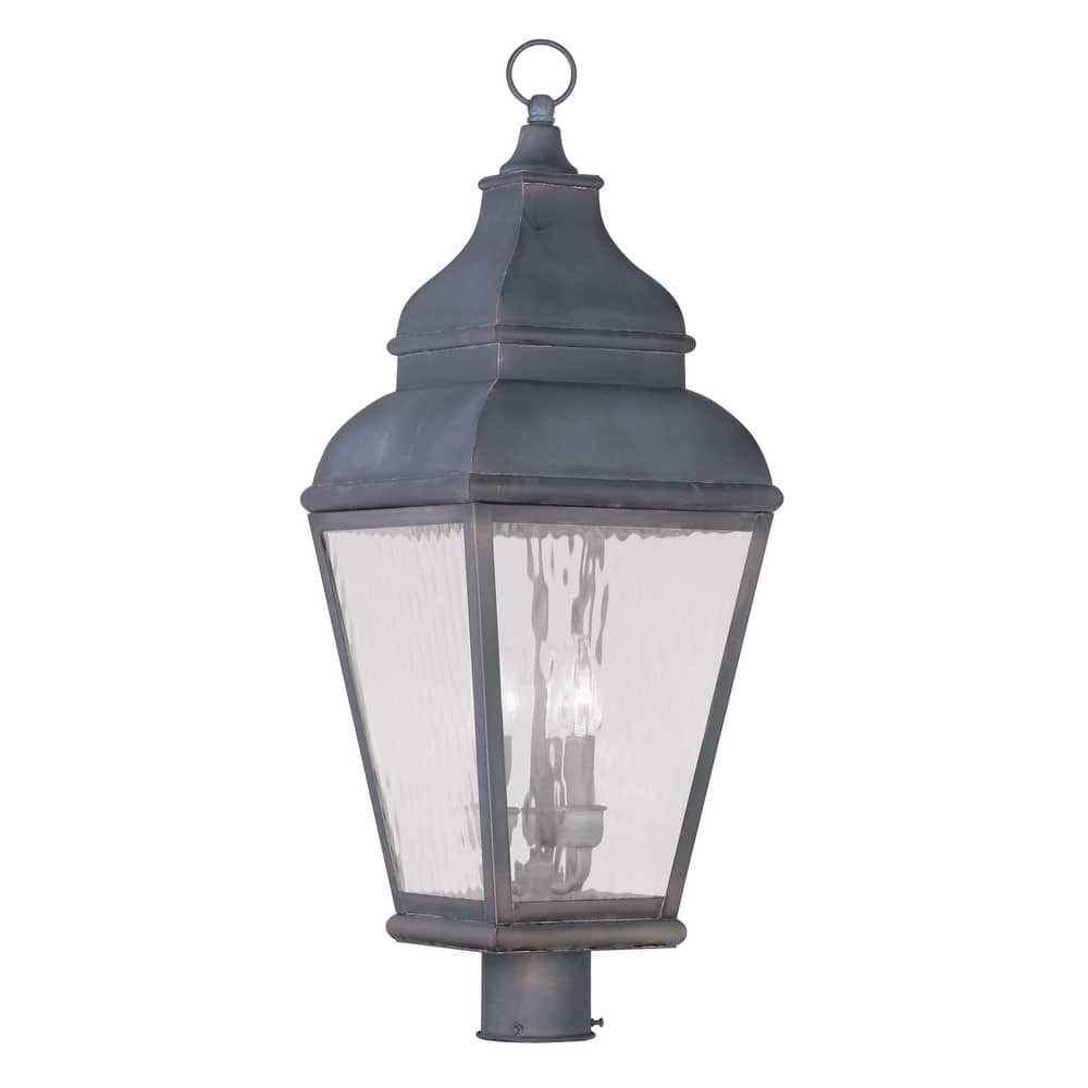 Livex Lighting Exeter 3 Light 28-1/4" High Outdoor Post Light