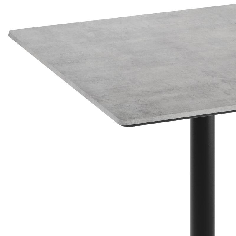 Commercial HPL Tabletop with Bar Height Crisscross Base - 36"W x 36"D x 42"H