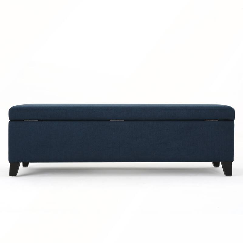Storage Ottoman with Dense Foam Padding and Ample Space for Modern Living and Multi-Functional Use