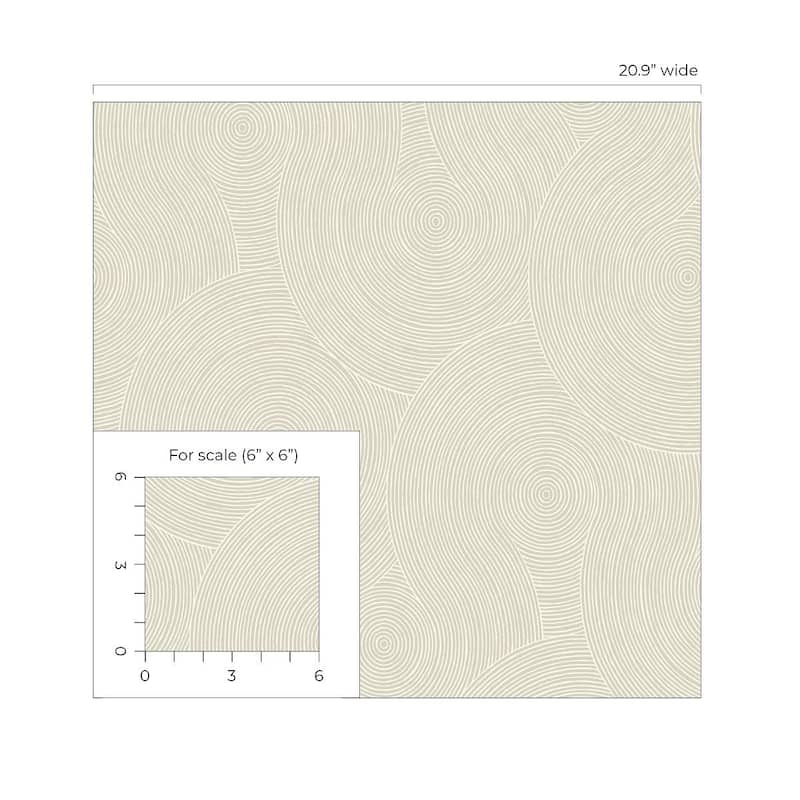 NextWall Swirl Geo Peel and Stick Wallpaper