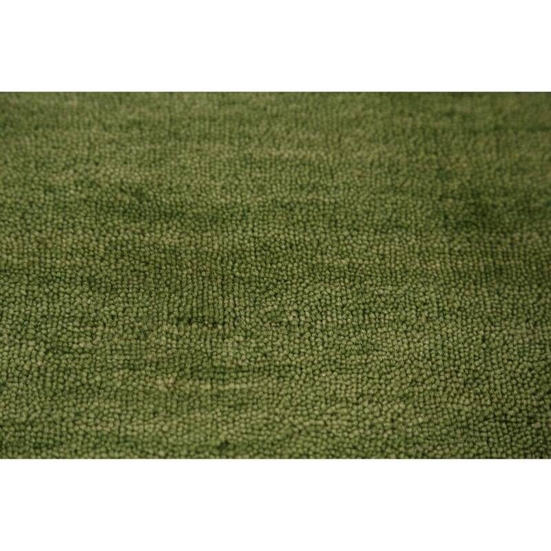 Hand Knotted Oriental 100% Wool Carpet Tribal Animal Pictorial Green Gabbeh Area Rug - 7' 7'' X 5' 3''