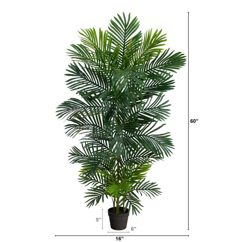5' Areca Artificial Palm Tree UV Resistant (Indoor/Outdoor) - 6"