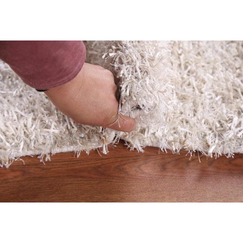 Abstract Contemporary Shaggy Oriental Home Decor Rug Bedroom Carpet - 2'0" x 3'8"