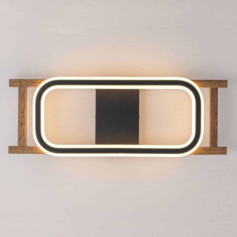 Modern Farmhouse Rectangle LED Semi Flush Mount
