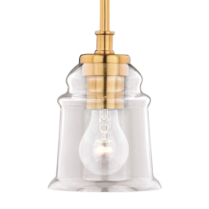 Vaxcel Lighting Toledo Single Light 5" Wide Crystal Pendant