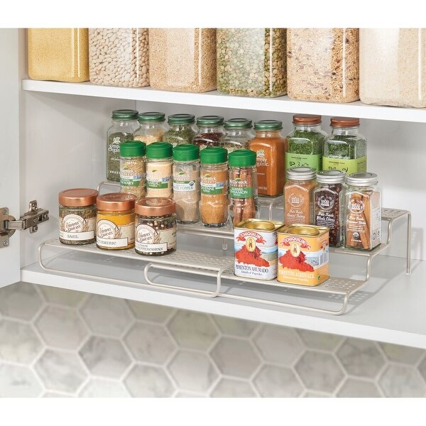 mDesign Adjustable Expandable Kitchen Organizer Spice Rack 9.9 X