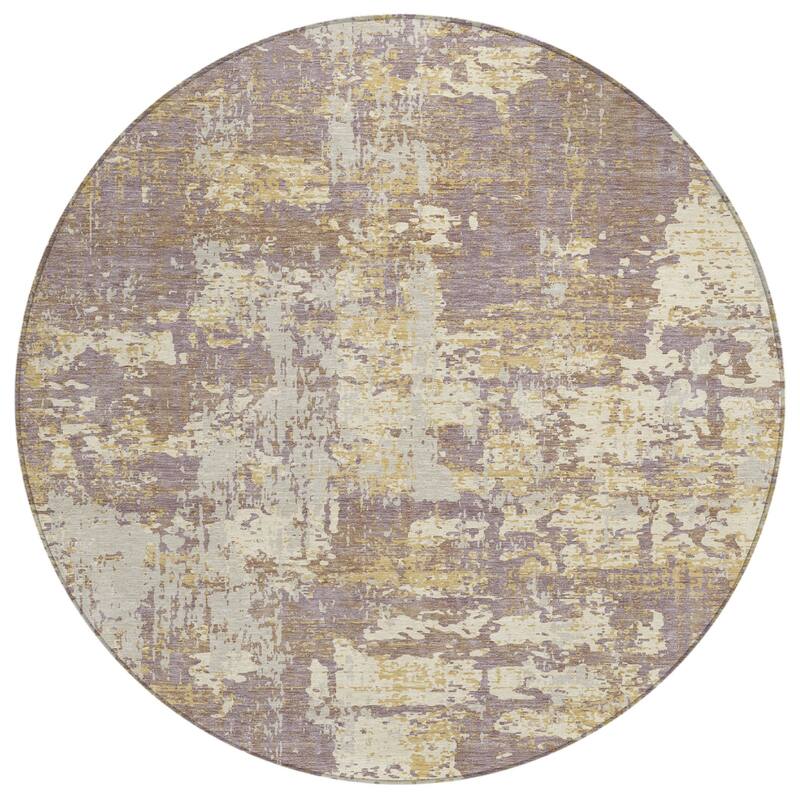 HomeRoots Abstract Transitional Rectangle Outdoor Rug