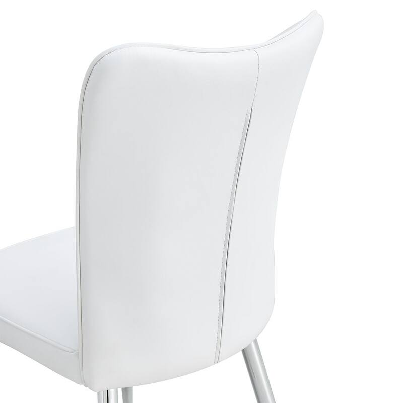 Modern PU Leather Minimalist Dining Chairs Set of 4