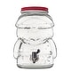 preview thumbnail 5 of 3, 10 Strawberry Street Glass Santa Drink Dispenser - 169 fl oz