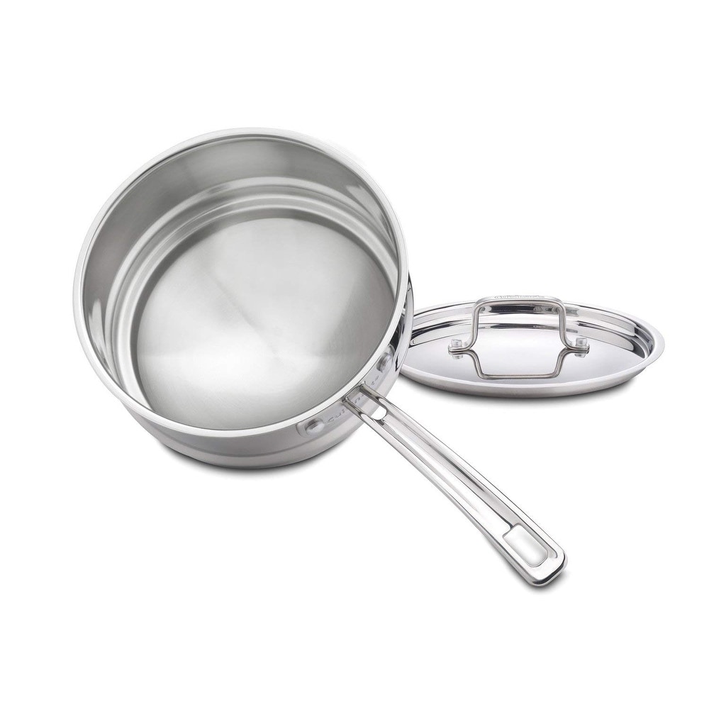Cuisinart CIL345-30R CastLite Non-Stick Cast Iron Chef's Pan with Helper  and Cover, 4.5-Quart, Red - Bed Bath & Beyond - 24127481