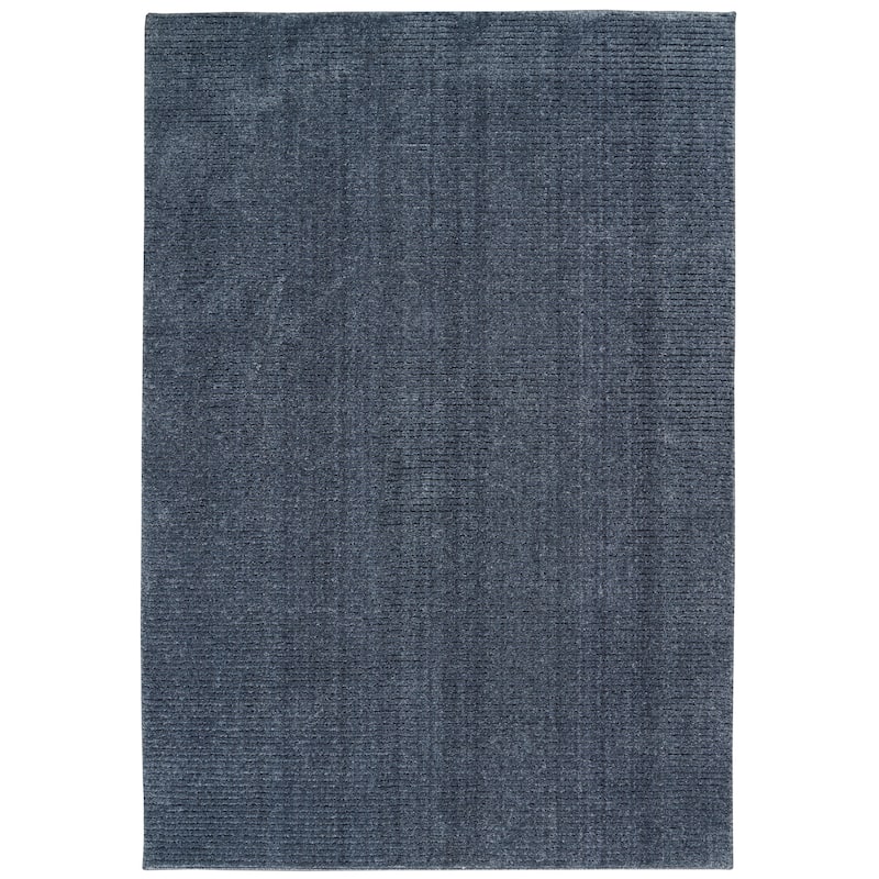 Calvin Klein Ridge Modern High Low Ribbed Area Rug