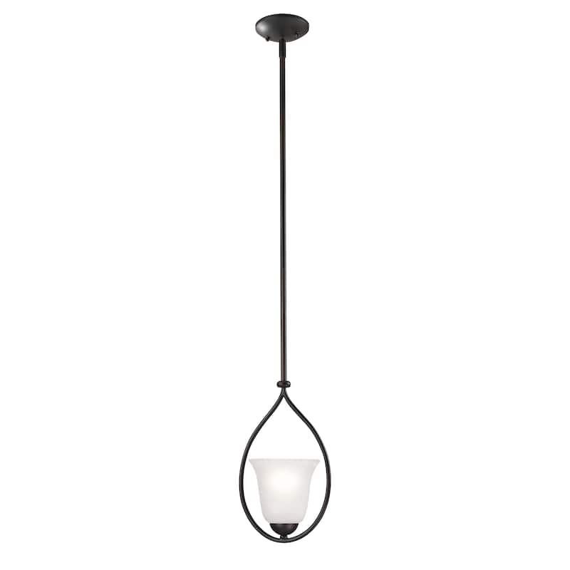 Conway 8-inch Wide 1-Light Mini Pendant in Oil Rubbed Bronze - 8in W x 8in D x 6in H - Oil Rubbed Bronze