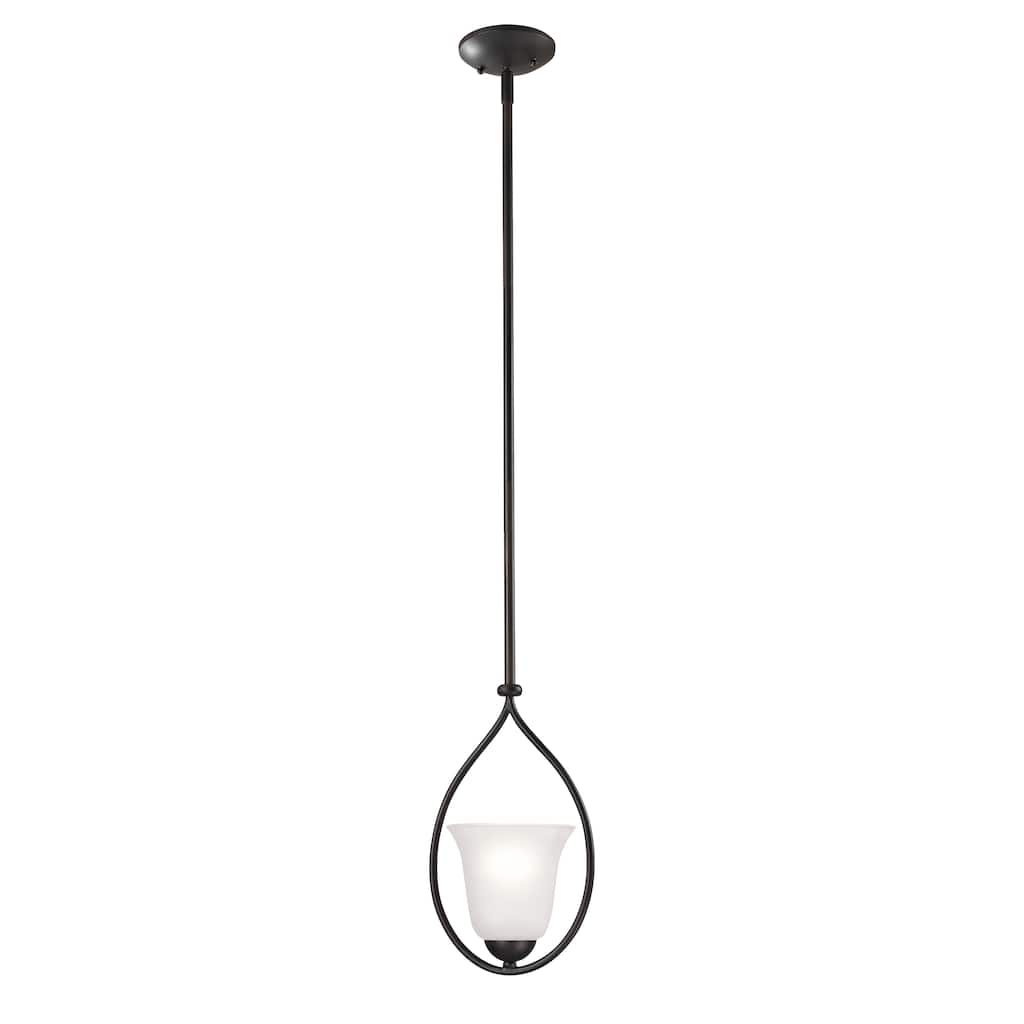 Conway 8-inch Wide 1-Light Mini Pendant in Oil Rubbed Bronze - 8in W x 8in D x 6in H