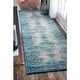 preview thumbnail 12 of 11, Nuloom Transitional Vintage Abstract Area Rug 2' 6" x 8' - Blue - Runner