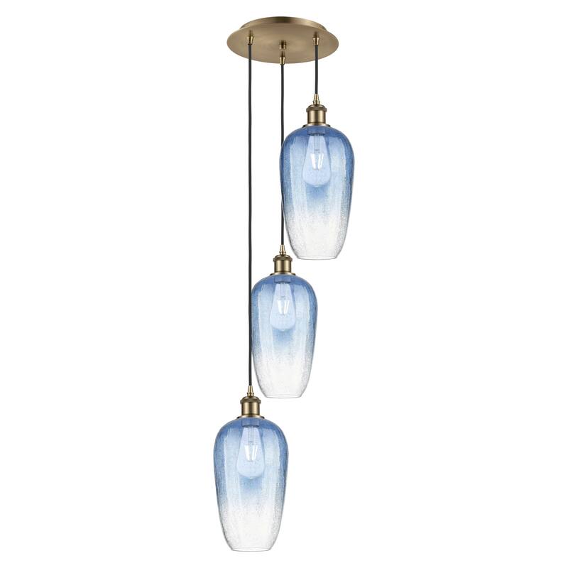 Innovations Lighting Endless Possibilities Ballston - Brookhaven Flute - 3 Light 14" Cord Hung Multi Pendant