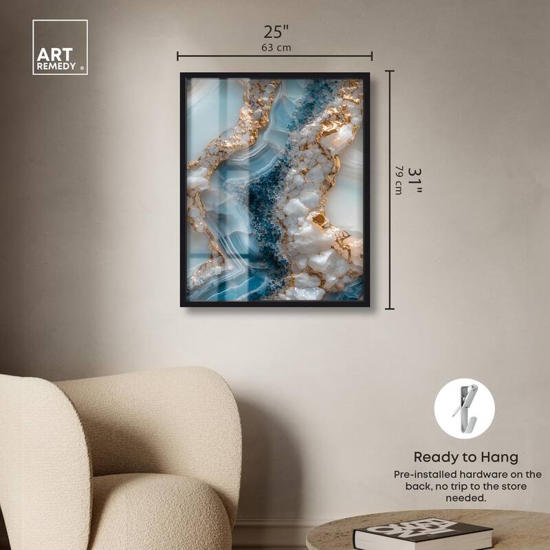 Lapis River Shadowbox by Art Remedy