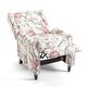 preview thumbnail 12 of 91, Linen Manual Upholstered Recliner with Wood Legs