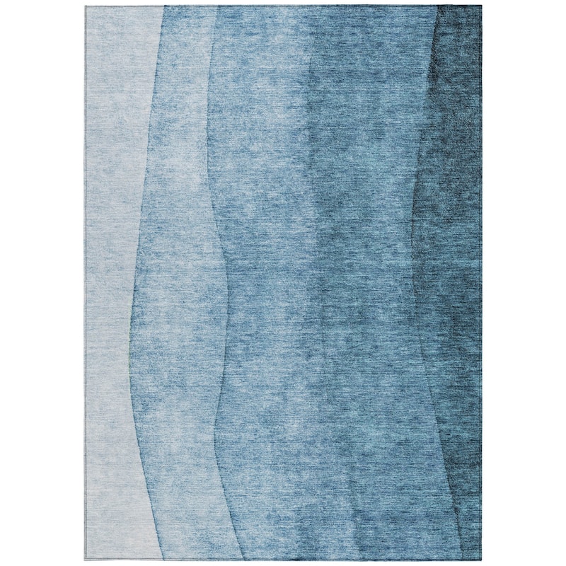 HomeRoots Ombre Transitional Rectangle Outdoor Rug