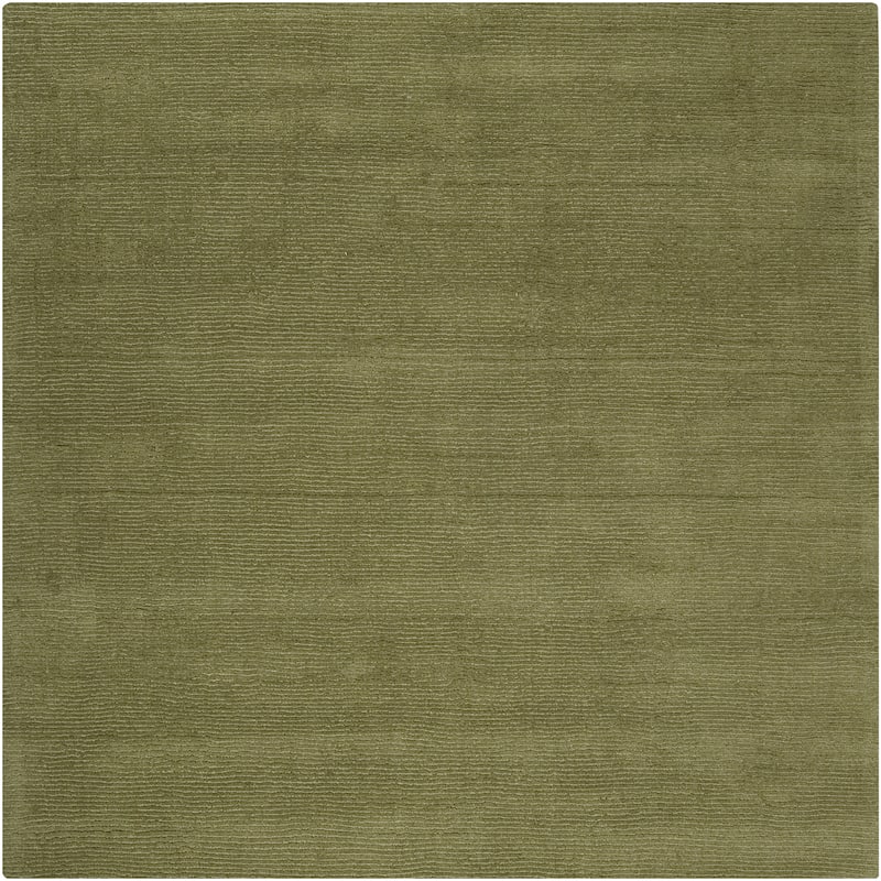 Livabliss Mystique Minimalist Solid Area Rug - 9'9" x 9'9" Square - Olive - Square