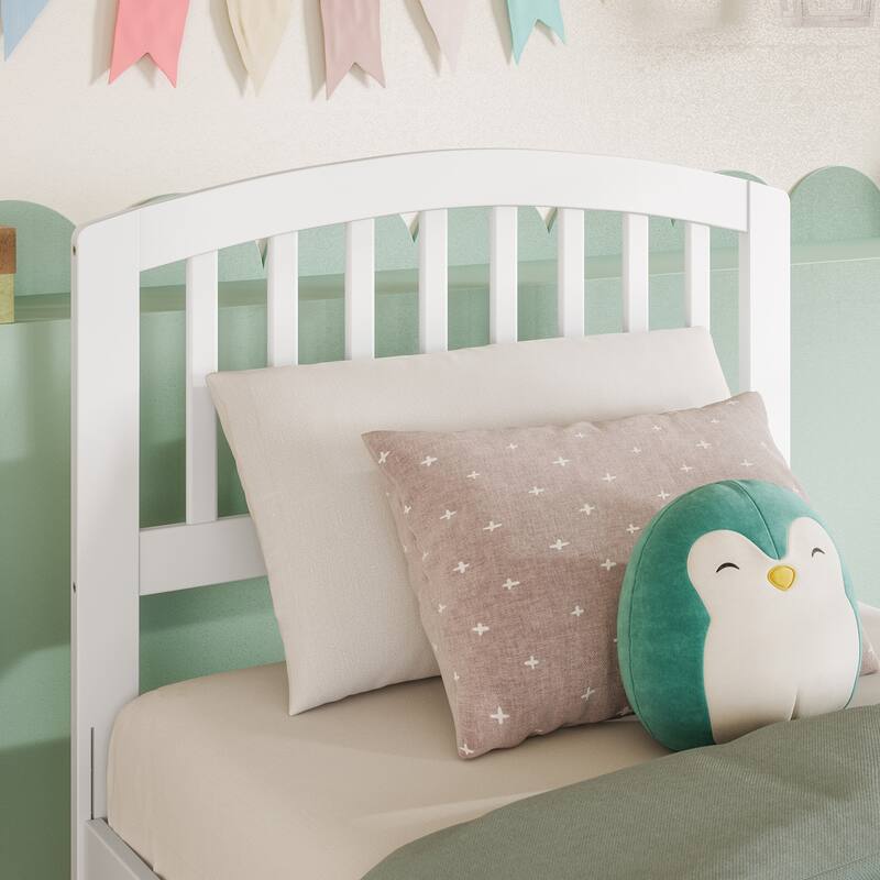 AFI Richmond Headboard with Attachable Charger - White - Twin