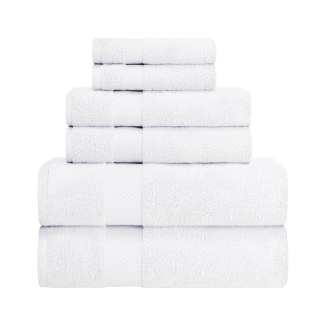 Miranda Haus Soft and Absorbent Zero Twist Cotton 6-piece Towel Set