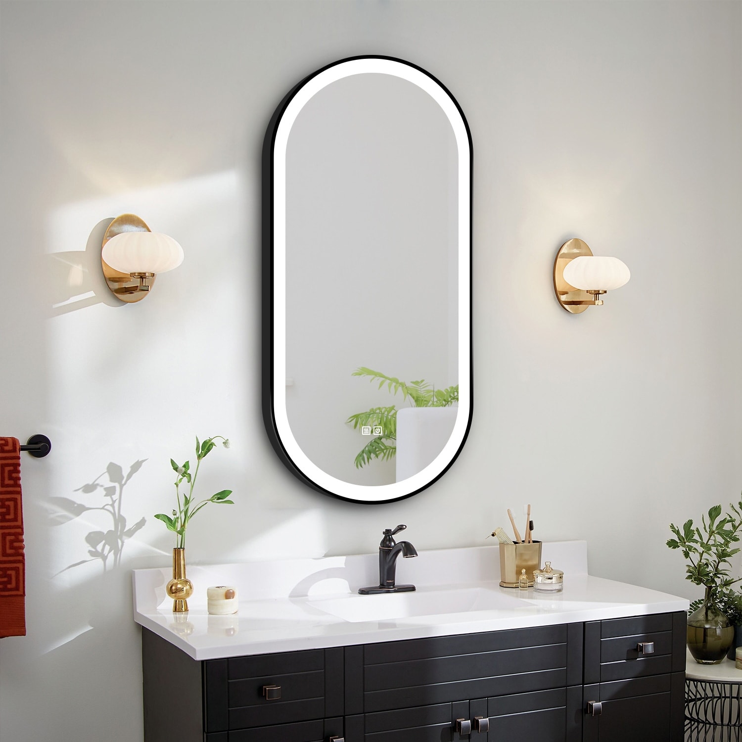 Oval led mirrors on sale