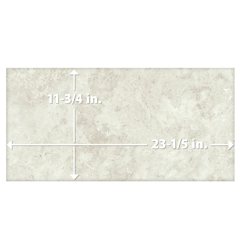 Merola Tile Echoes Light 11-3/4" x 23-1/2" Italian Porcelain Floor and Wall Tile