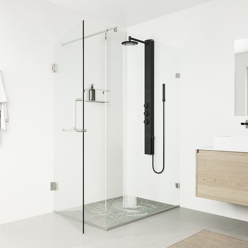 VIGO Sutton 58" H x 4" W 4-Jet Shower Panel with Round Shower Head