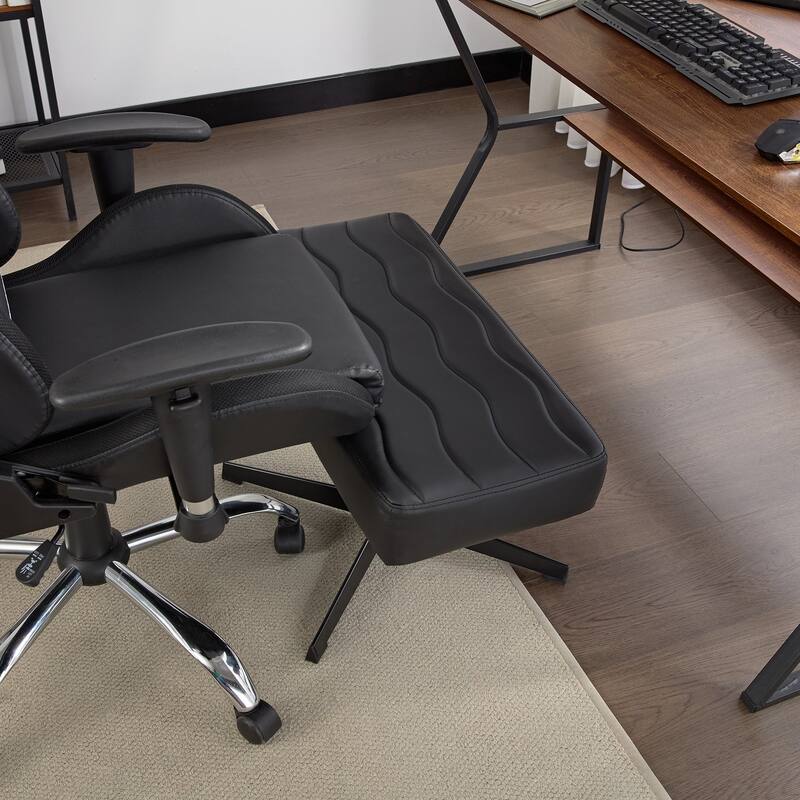 Javlergo Height Adjustable Footrest, Ergonomic Leg and Foot Rest, Ottoman Footstool Simple Meeting Chair for Gaming Home Office