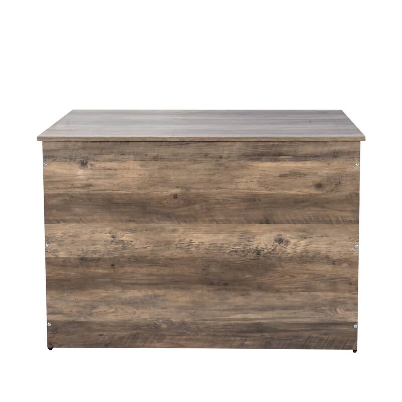 GDF Studio - Bubu Modern Wooden Dog Crate Furniture with Double Doors and Indoor Kennel Design