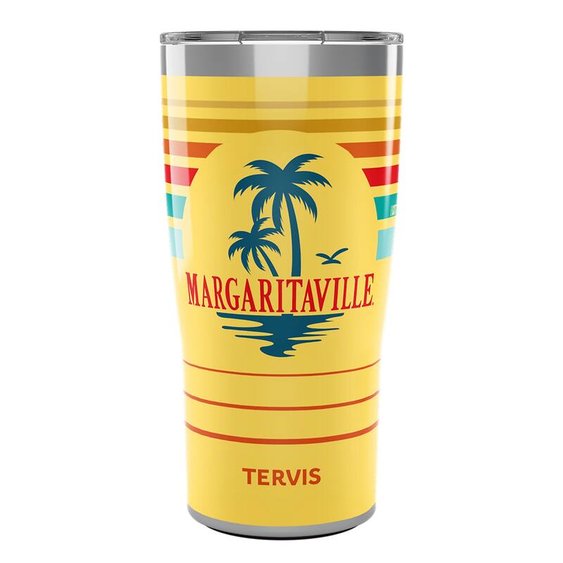Tervis Traveler Margaritaville Gotta Go Palm Triple Walled Insulated Travel Tumbler, Stainless Steel - 20oz