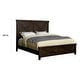 preview thumbnail 2 of 18, Epona Rustic Dark Walnut Wood 2-Piece Panel Bed and Nightstand Set by The Gray Barn