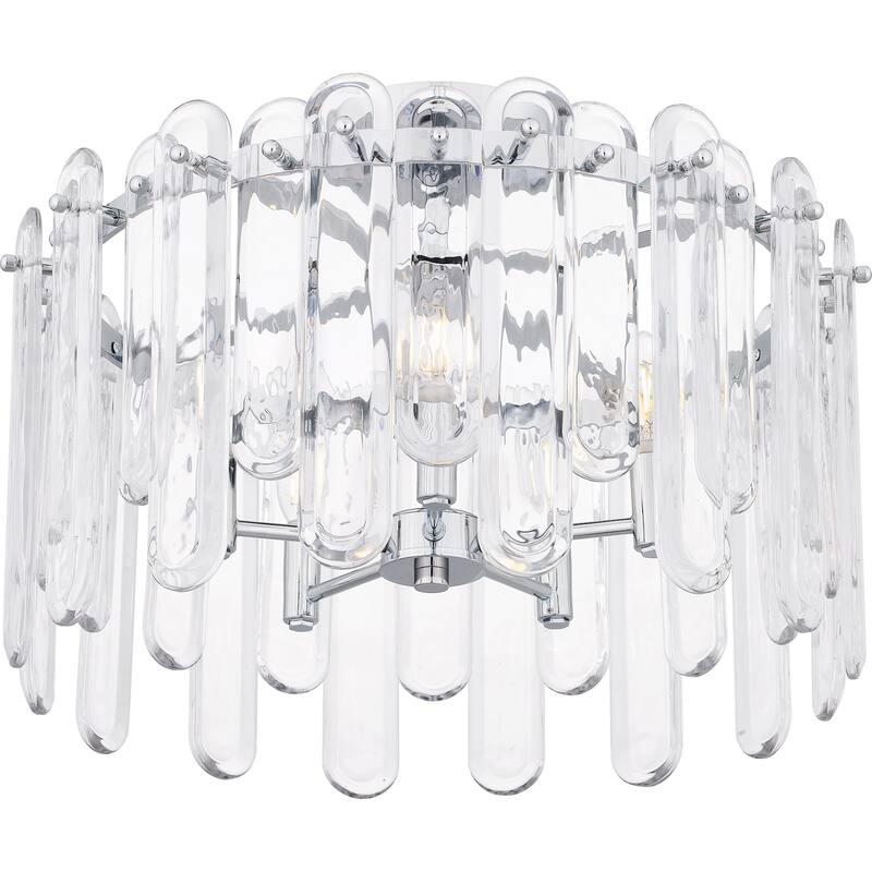 Stiles 5-Light Polished Chrome Semi-Flush Mount Light