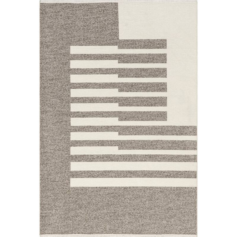 Nuloom Sofya SuperiorWash Abstract Striped Reversible Machine Washable Area Rug
