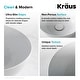 preview thumbnail 6 of 11, KRAUS 13 inch Viva Round White Porcelain Ceramic Vessel Bathroom Sink