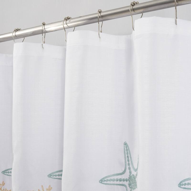 Seastar Embroidered Shower Curtain