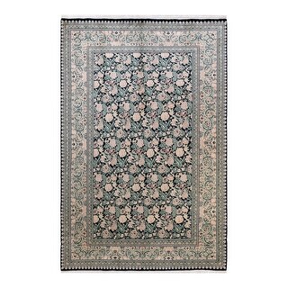 Mogul, One-of-a-Kind Hand-Knotted Area Rug - Black, 6' 1" x 9' 5" - 6' 1" x 9' 5"